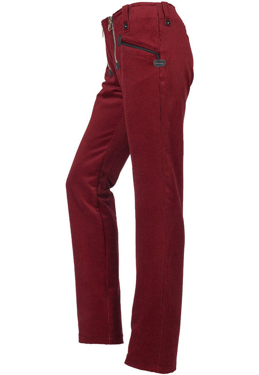 Oyster Rosa Damen Zunfthose ohne Schlag