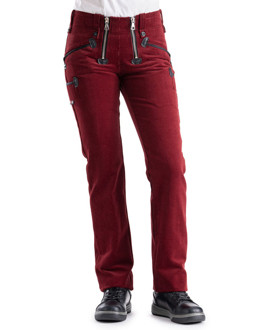 Oyster Rosa Damen Zunfthose ohne Schlag