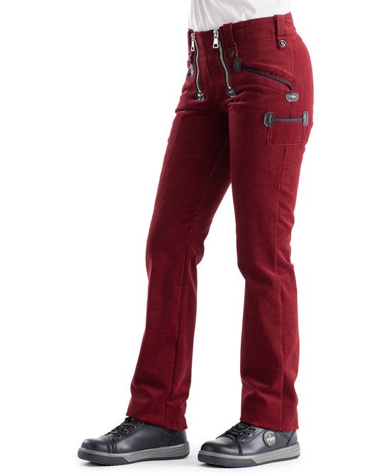 Oyster Rosa Damen Zunfthose ohne Schlag