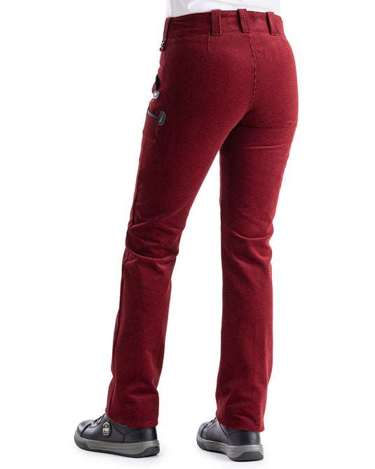 Oyster Rosa Damen Zunfthose ohne Schlag
