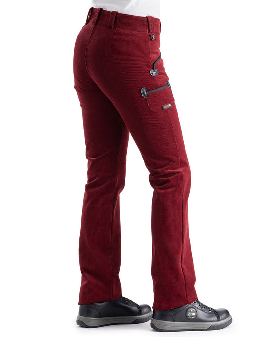 Oyster Rosa Damen Zunfthose ohne Schlag
