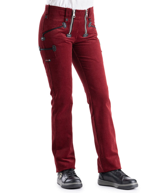 Oyster Rosa Damen Zunfthose ohne Schlag
