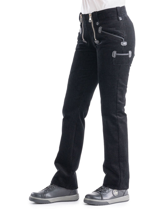 Oyster Rosa Damen Zunfthose ohne Schlag