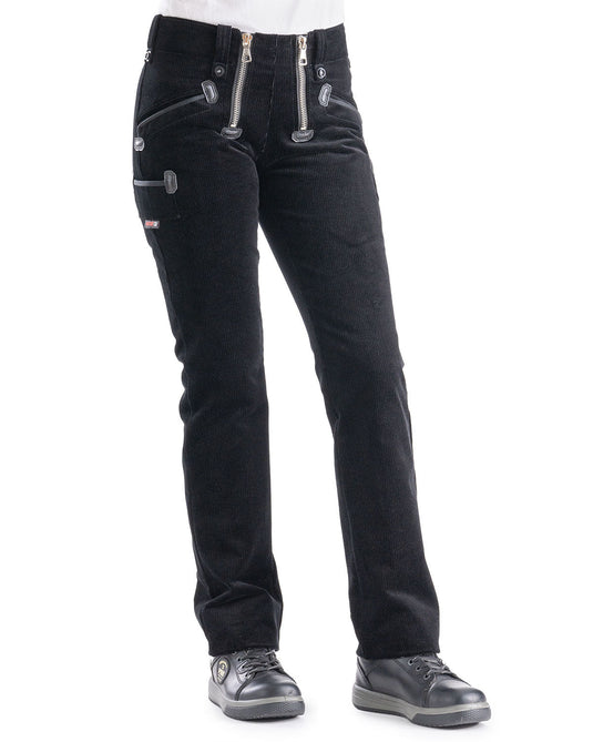 Oyster Rosa Damen Zunfthose ohne Schlag