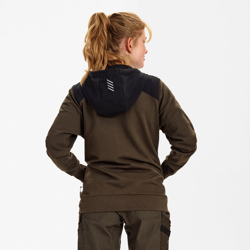 Laden Sie das Bild in Galerie -Viewer, Entire Damen Sweatcardigan mit Kapuze 8334-247
