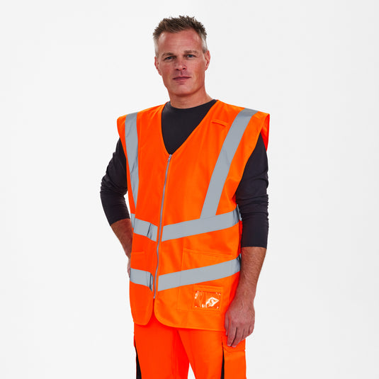 Safety Weste mit Reißverschluss 5030-240