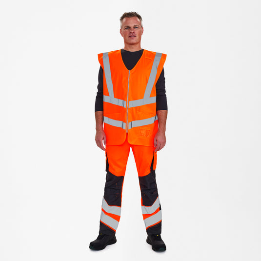 Safety Weste mit Reißverschluss 5030-240