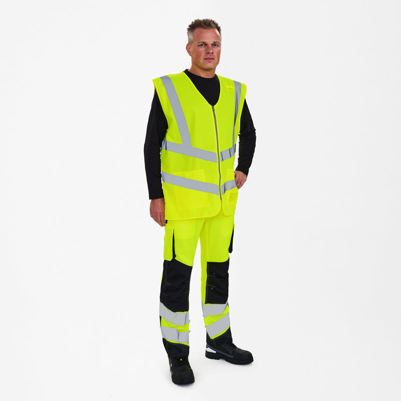 Laden Sie das Bild in Galerie -Viewer, Safety Weste mit Reißverschluss 5030-240
