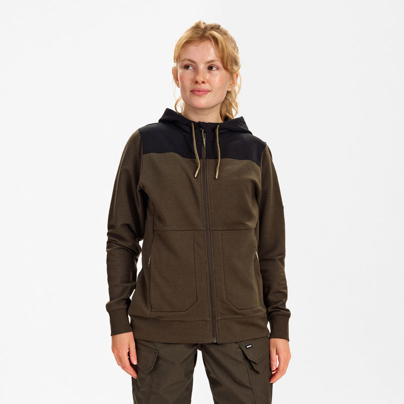 Laden Sie das Bild in Galerie -Viewer, Entire Damen Sweatcardigan mit Kapuze 8334-247
