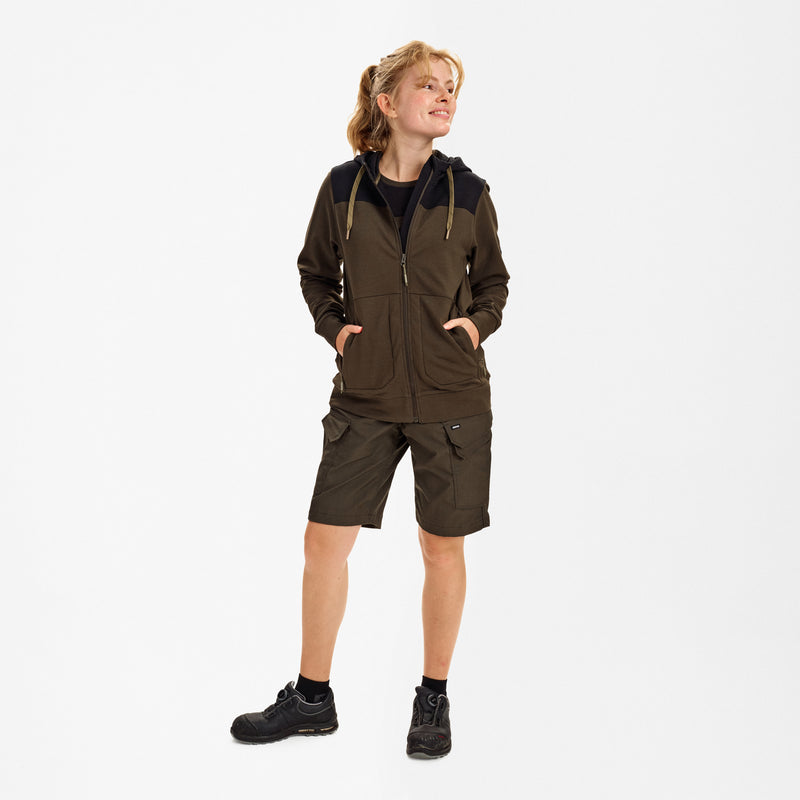 Laden Sie das Bild in Galerie -Viewer, Entire Damen Sweatcardigan mit Kapuze 8334-247
