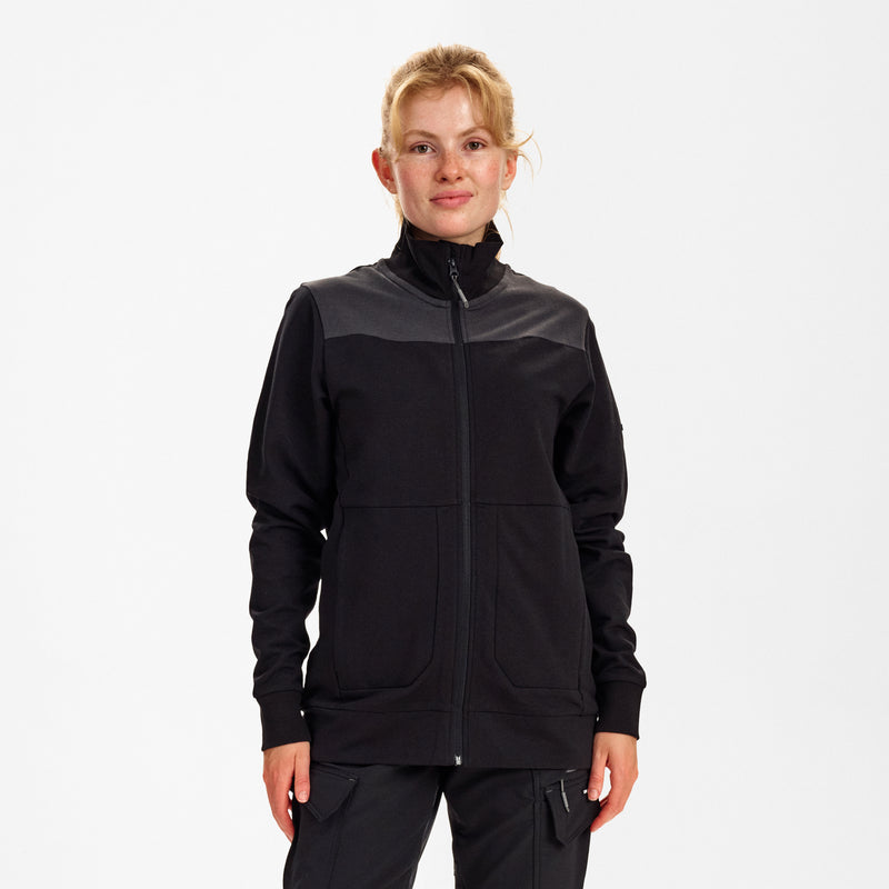 Laden Sie das Bild in Galerie -Viewer, Entire Damen Sweatcardigan mit Kragen 8335-247
