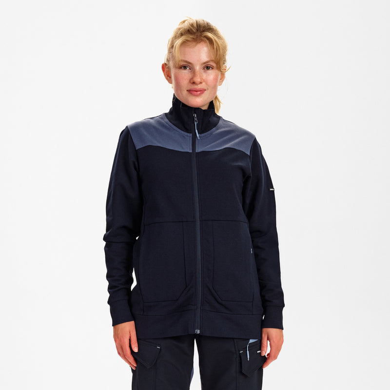 Laden Sie das Bild in Galerie -Viewer, Entire Damen Sweatcardigan mit Kragen 8335-247
