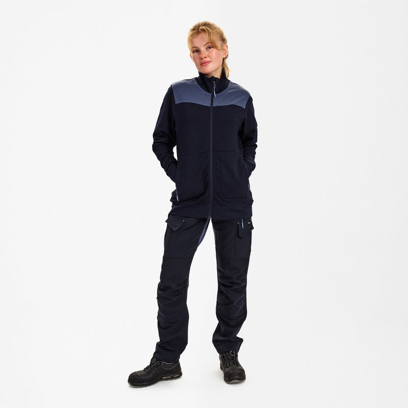 Laden Sie das Bild in Galerie -Viewer, Entire Damen Sweatcardigan mit Kragen 8335-247
