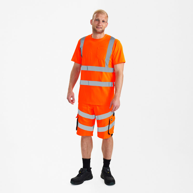 Laden Sie das Bild in Galerie -Viewer, Safety T-Shirt mit Brusttasche 9541-151
