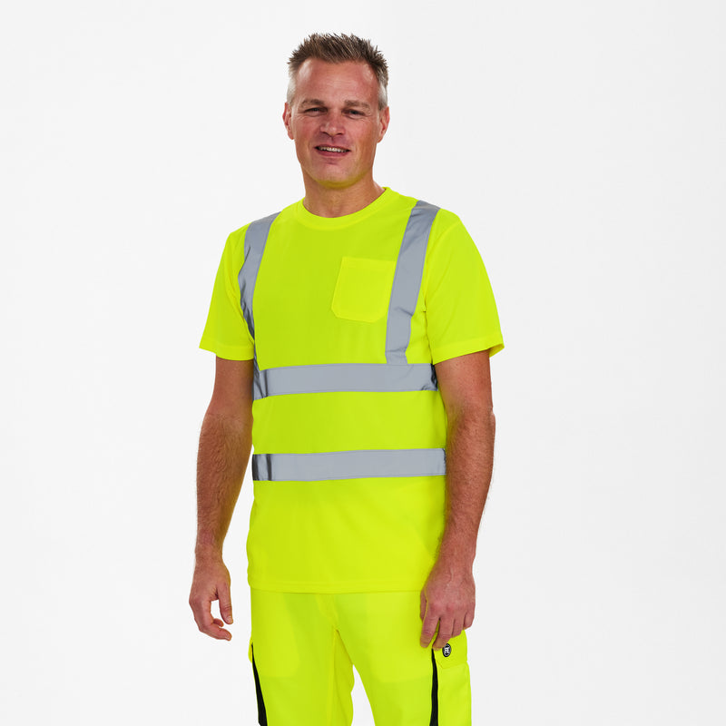 Laden Sie das Bild in Galerie -Viewer, Safety T-Shirt mit Brusttasche 9541-151
