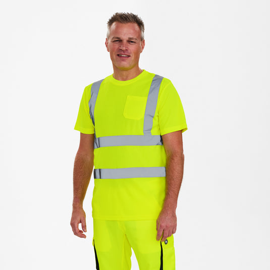 Safety T-Shirt mit Brusttasche 9541-151