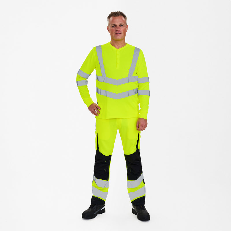 Laden Sie das Bild in Galerie -Viewer, Safety Grandad langarm-Shirt 9548-182
