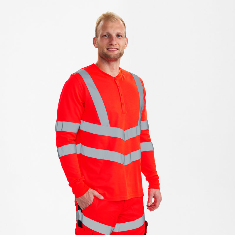 Laden Sie das Bild in Galerie -Viewer, Safety Grandad langarm-Shirt 9548-182
