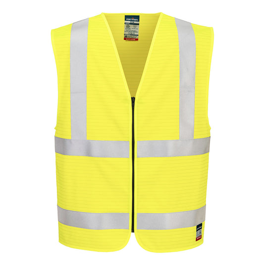 Bizflame Hi-Vis FR Weste mit Reißverschluss FR615