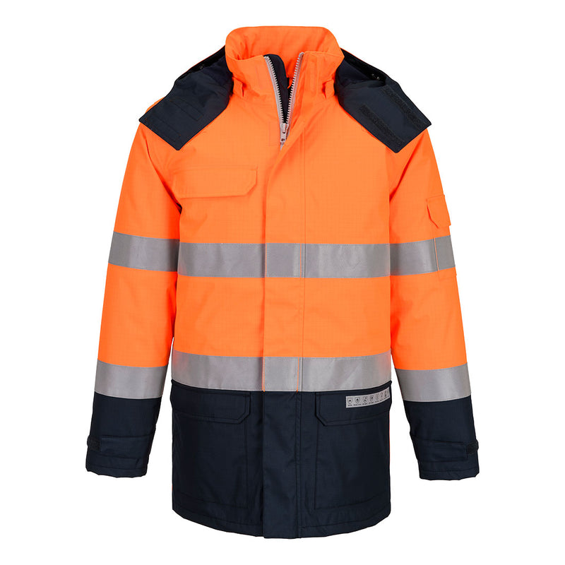 Laden Sie das Bild in Galerie -Viewer, Bizflame Rain+ Hi-Vis Multi-Norm Kontrast FR Winterjacke FR617
