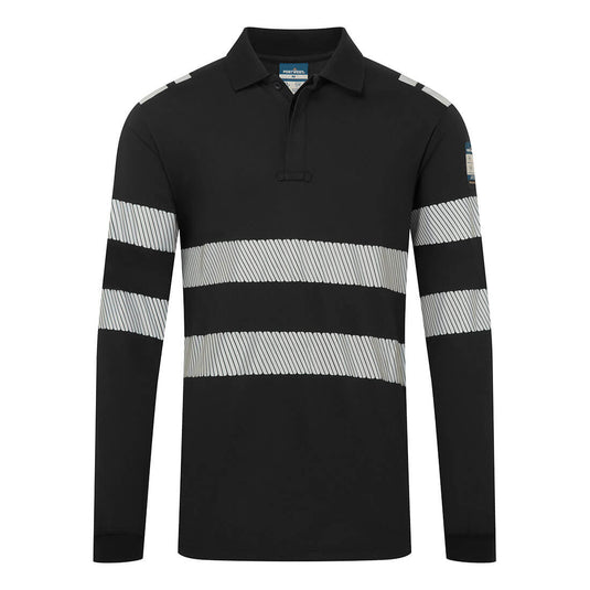 PW3 Modaflame Knit FR Poloshirt Langarm FR733