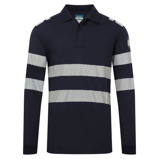 PW3 Modaflame Knit FR Poloshirt Langarm FR733