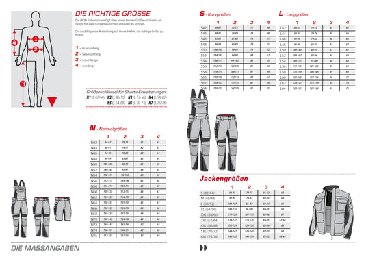 Bundjacke IRON Men - Grau/Weiß
