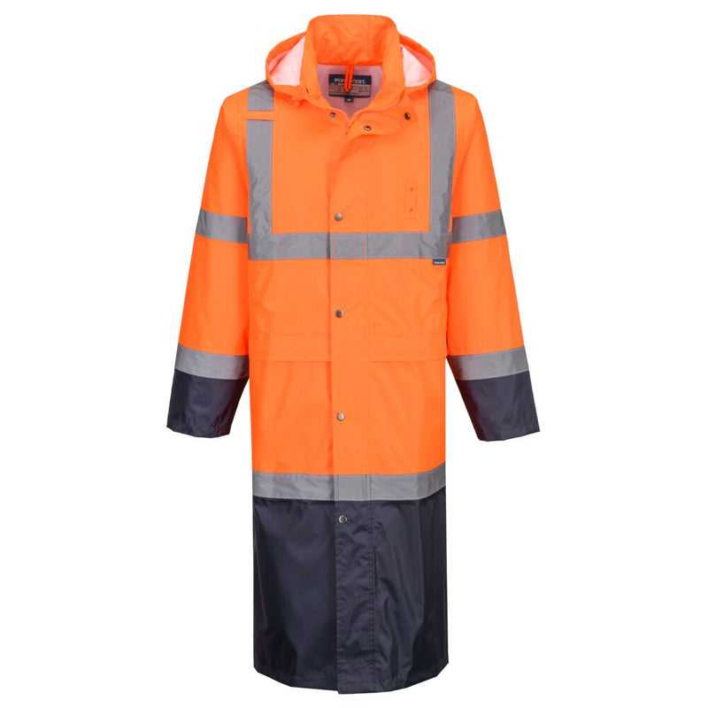 Laden Sie das Bild in Galerie -Viewer, Hi-Vis Contrast Raincoat 122cm H446
