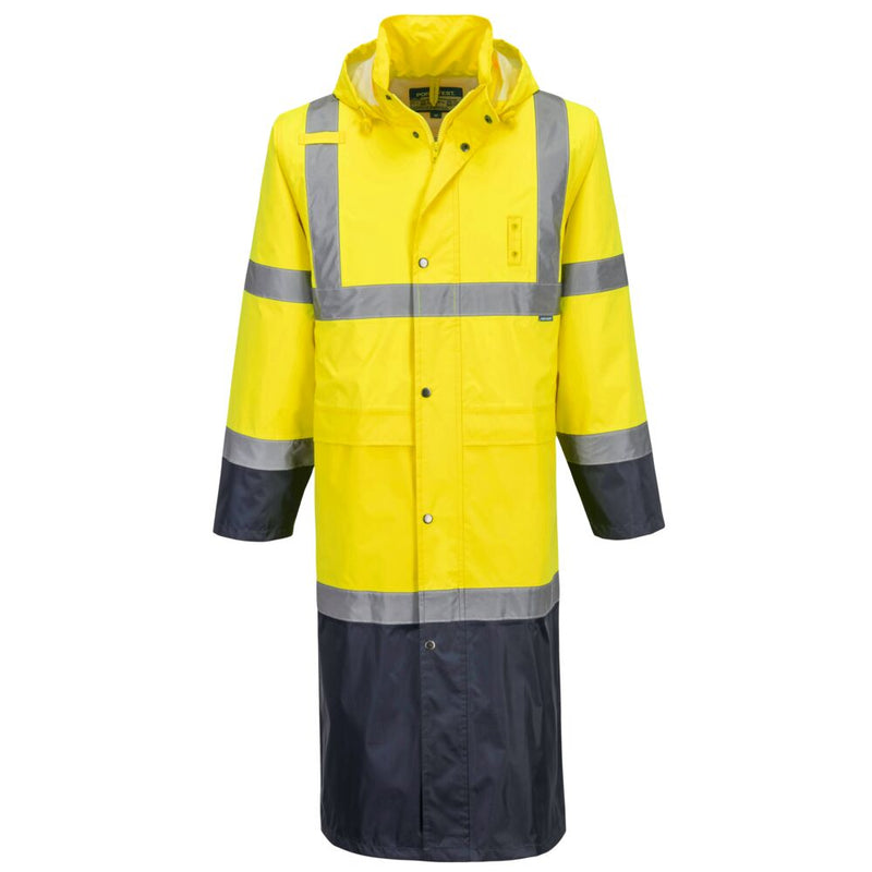 Laden Sie das Bild in Galerie -Viewer, Hi-Vis Contrast Raincoat 122cm H446
