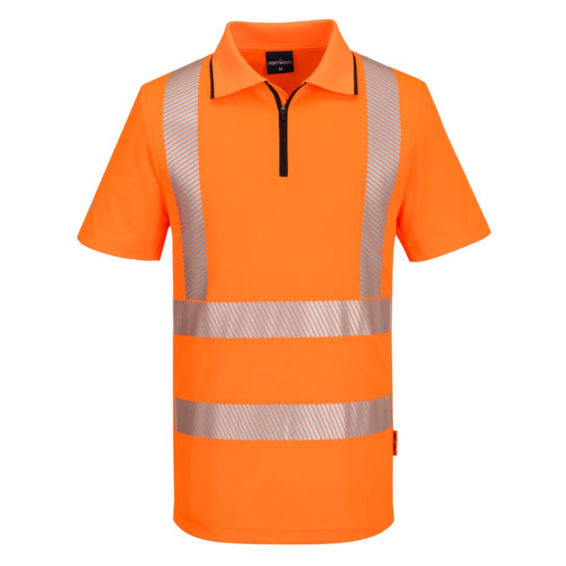 Laden Sie das Bild in Galerie -Viewer, KX3 Sport Hi-Vis Polo Shirt mit Reißverschluss kurzarm KX302
