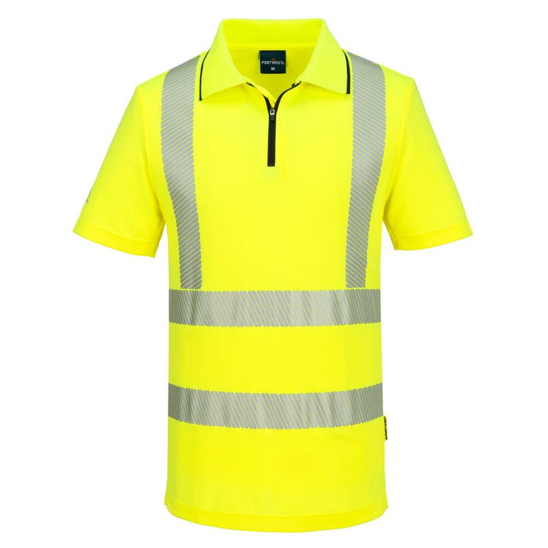 Laden Sie das Bild in Galerie -Viewer, KX3 Sport Hi-Vis Polo Shirt mit Reißverschluss kurzarm KX302
