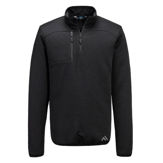 KX3 Texturiertes Sweatshirt mit 1/4 Reißverschluss KX376