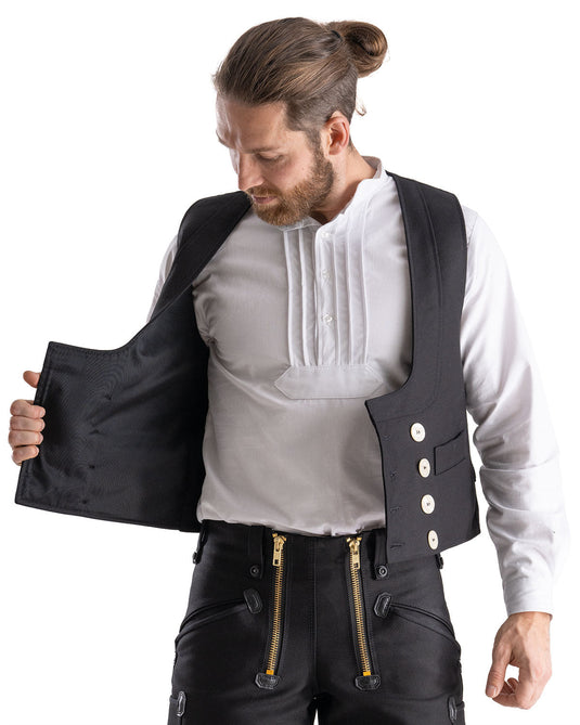 Oyster Fabian Herren Zunftweste kurzer Rücken