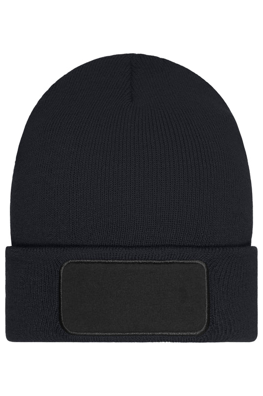 Beanie with Patch (10cm x 5 cm) - Thinsulate
