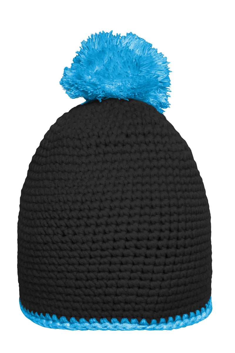 Laden Sie das Bild in Galerie -Viewer, Pompon Hat with Contrast Stripe
