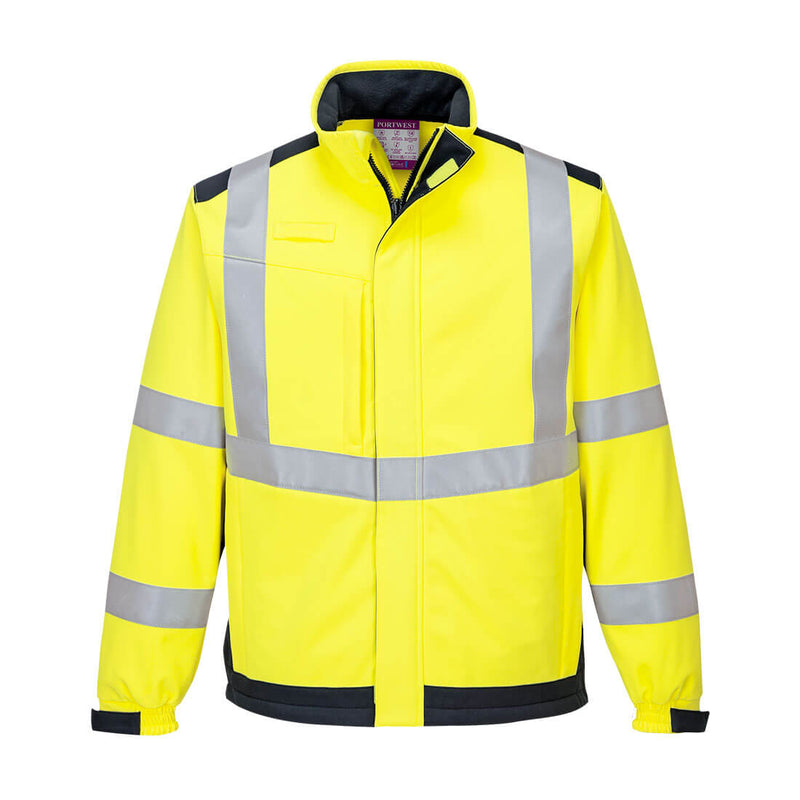 Laden Sie das Bild in Galerie -Viewer, Modaflame Multinorm Softshelljacke mit Lichtbogen Schutz - MV72

