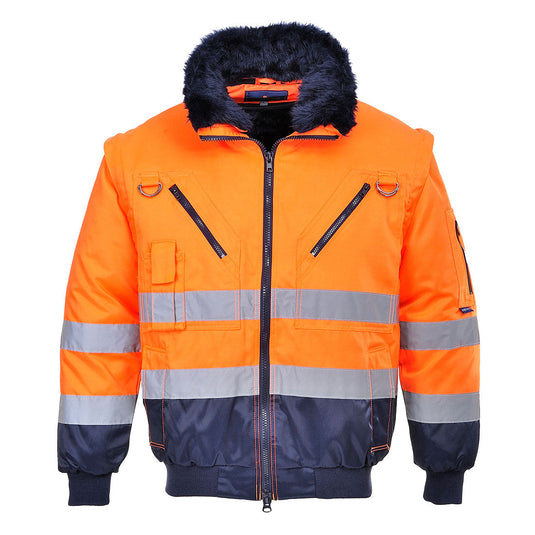 Warnschutz 3-in-1 Kontrast Pilotjacke  - PJ50
