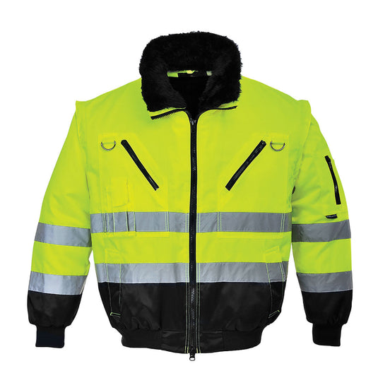 Warnschutz 3-in-1 Kontrast Pilotjacke  - PJ50