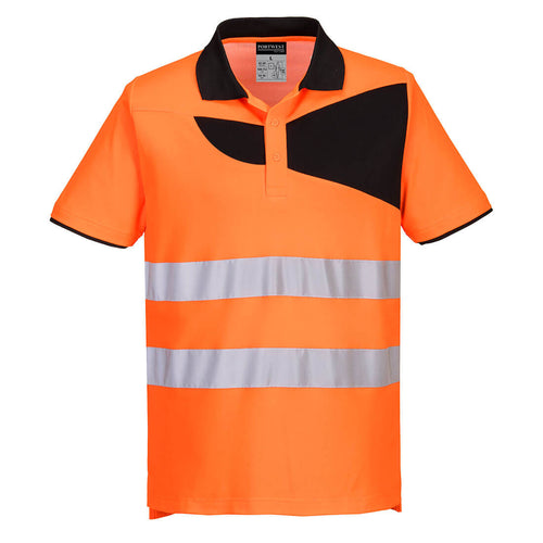 PW2 Warnschutz Cotton Comfort Poloshirt kurzarm  - PW212