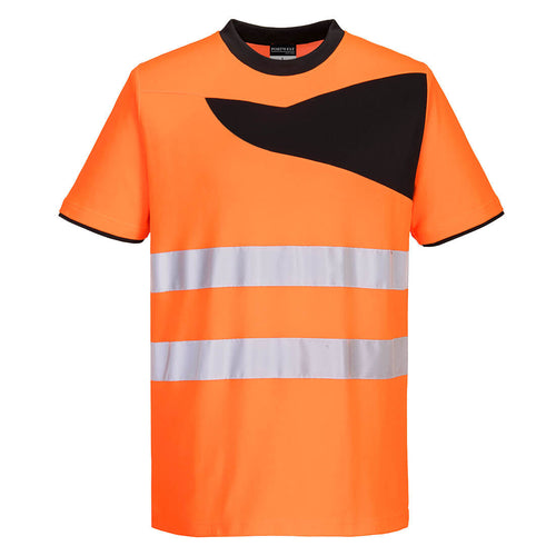 PW2 Warnschutz Cotton Comfort T-Shirt kurzarm  - PW213