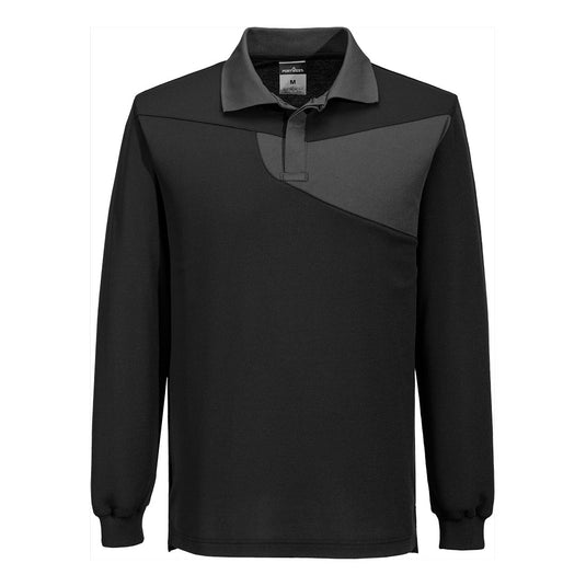 PW2 Baumwoll-Komfort-Poloshirt L/S PW218