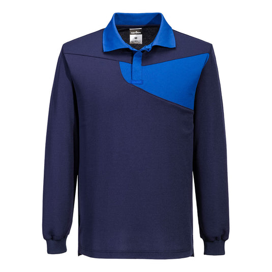PW2 Baumwoll-Komfort-Poloshirt L/S PW218