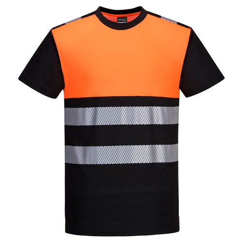 PW3 Warnschutz Cotton Comfort T-Shirt Klasse 1 kurzarm  - PW311