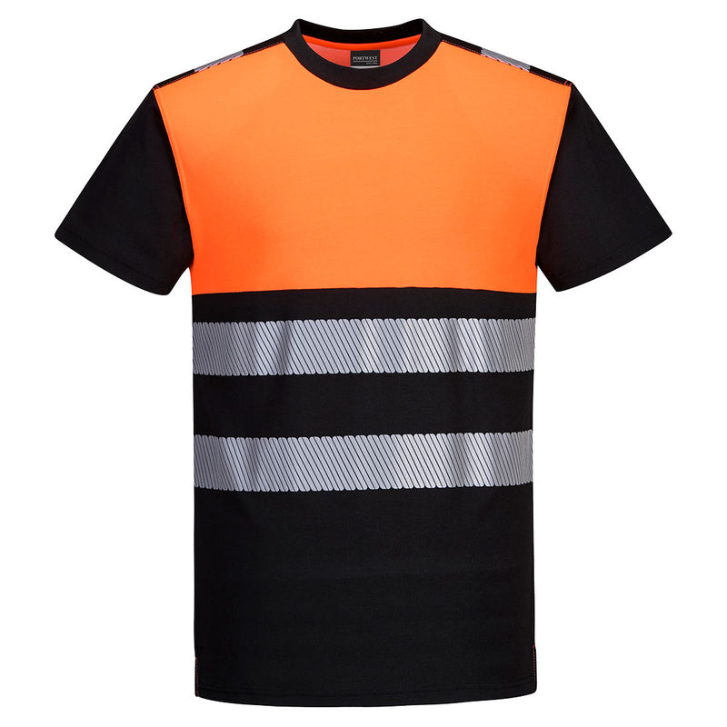 Laden Sie das Bild in Galerie -Viewer, PW3 Warnschutz Cotton Comfort T-Shirt Klasse 1 kurzarm  - PW311
