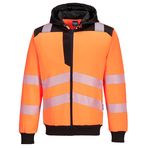 PW3 Warnschutz Kapuzenjacke mit Reißverschluss  - PW327
