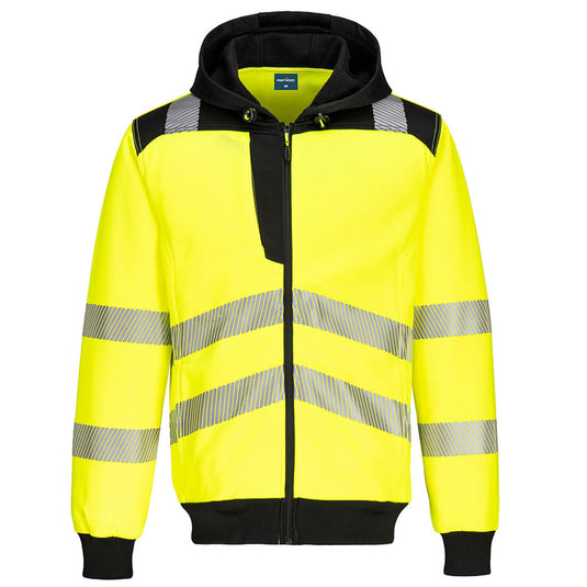 PW3 Warnschutz Kapuzenjacke mit Reißverschluss  - PW327