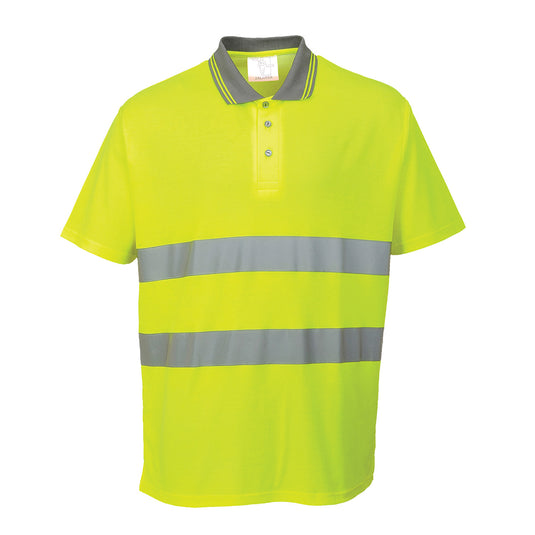 Warnschutz Cotton Comfort Poloshirt kurzarm  - S171