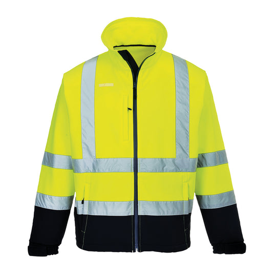 Warnschutz Kontrast Softshell-Jacke (3L) - S425