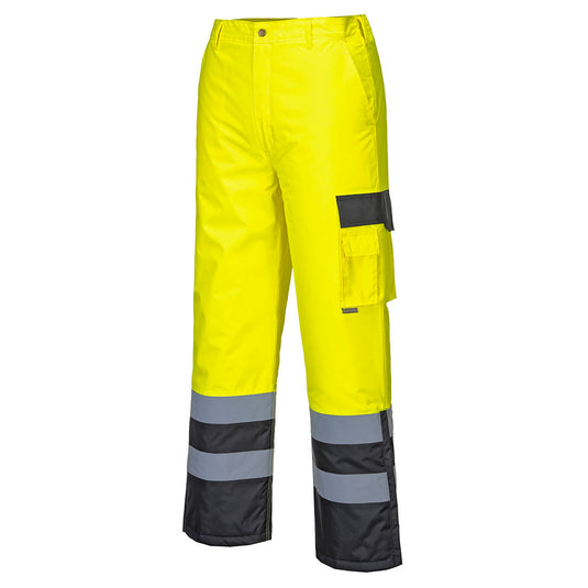 Gefütterte wasserdichte Warnschutz-Kontrast-Hose - S686