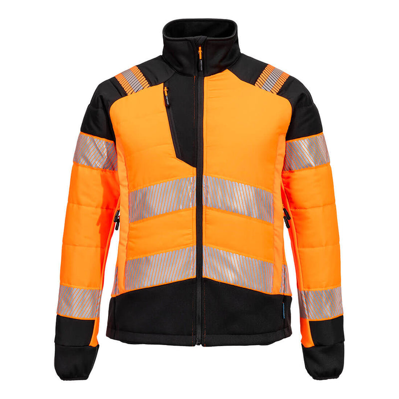Laden Sie das Bild in Galerie -Viewer, PW3 Hi-Vis Damen Hybrid Steppjacke T171
